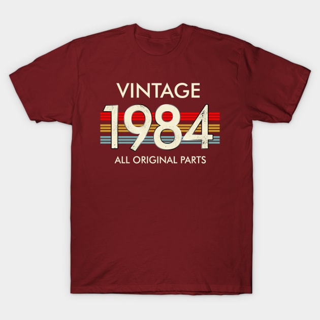 Vintage 1984 All Original Parts T-Shirt by louismcfarland